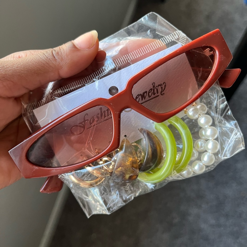 Glasses and Earring set